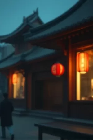 归途列车封面,傍晚站台上停靠的一列绿色火车
